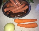 Foto del paso 1 de la receta: Guiso de salchichas con longaniza ahumada