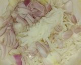 A picture of step 1 of Rice pakoda.