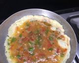 A picture of step 3 of Desi omelet.