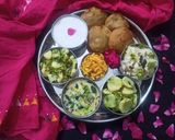 A picture of step 14 of Vrat Ki Thali.