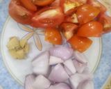 A picture of step 1 of Chole Bhature.