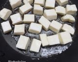 A picture of step 2 of Paneer chaat.