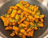 A picture of step 8 of Yam Fry.