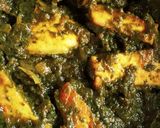 A picture of step 9 of Palak Paneer.