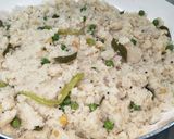 A picture of step 12 of Upmaa (savoury semolina breakfast dish).