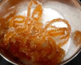 A picture of step 2 of Orange Kacha Golla/ Pranhara (with Orange Candied Peels).