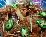A picture of step 9 of Mutton Karahi.