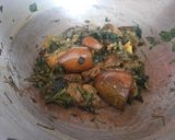 A picture of step 2 of Baingan methi ki subji.