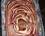 A picture of step 11 of Red velvet chocolate marble cake.