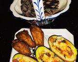 A picture of step 5 of Baked Potato 🥔 with Chicken Wings 😋.