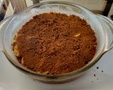 A picture of step 3 of Banoffee Cheesecake.