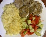 صورة لخطوة 5 من وصفة طبق صحي متكمل مكون من سردين 🐟 أرز 🍚 و خضار 🥒 🍅
