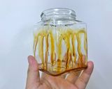 A picture of step 4 of Fresh Milk with Grass Jelly and Brown Sugar Syrup.