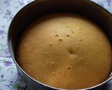 A picture of step 4 of Eggless pineapple cake.