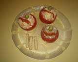 Foto del paso 2 de la receta: Tomates rellenos de patatas y salmón