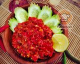 Gambar langkah 6 resipi Sambal penyet.