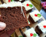 Foto langkah ke 8 dari resep Sponge Cake Coklat Potong.