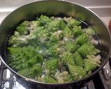 A picture of step 2 of Linguine with Monkfish and Romanesco Broccoli Cream.