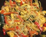 A picture of step 2 of Thai noodles.