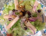 Foto del paso 4 de la receta: Ensalada Gourmet pavita arándanos nueces semillas de girasol