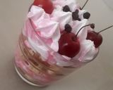A picture of step 1 of Cake in a jar.