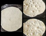 A picture of step 1 of Aloo Matar Tikki Paneer Schezwan Tortilla Quesadilla.