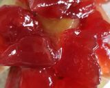 A picture of step 1 of Individual rhubarb and strawberry crumble.