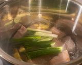 A picture of step 3 of Japanese style braised pork belly in the Instant Pot.