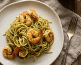 Foto langkah ke 5 dari resep Spaghetti Udang Sambal Ijo.