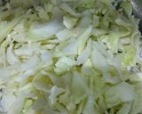 A picture of step 1 of Cabbage ka Salan.