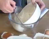 A picture of step 1 of Hot cross buns.