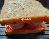 A picture of step 3 of Peri Peri Veg Grill Sandwich.