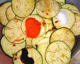A picture of step 1 of Sweet and sour eggplant crisps #CookpadRamadan.