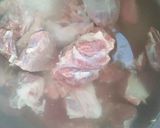 A picture of step 1 of Alo gosht.