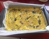 A picture of step 4 of Undvo/Hondhvo Gujarati savoury cake.