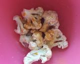 A picture of step 1 of Awadhi Sauce with Cauliflower 3 ways.