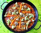 Foto del paso 16 de la receta: Arroz en paellera de mini verduras orgánicas y azafrán