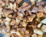 A picture of step 2 of Potato Enchiladas 🥔🌶️.