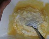 A picture of step 3 of Eggless mango mouse.