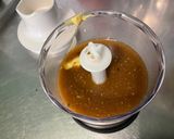 Une image de l'étape 5 de Marinade moutarde ail chèvre basilic au bouillon de champignons.