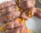 Foto del paso 4 de la receta: “Pollitos primavera”. Pechugas de pollo rellenas de verdura al horno