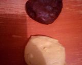 A picture of step 5 of Chess board cookies😍#special easter contest.
