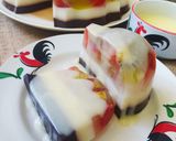 Foto langkah ke 9 dari resep Puding Buah, Puding Susu, dan Puding Coklat.