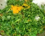 A picture of step 3 of Chaulai Saag.