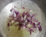 A picture of step 1 of Moong daal fry.