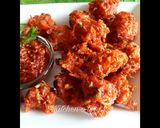 A picture of step 4 of Schezwan Pakode.