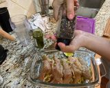 A picture of step 2 of Pesto mozzarella chicken.