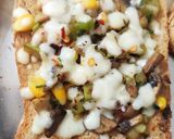 A picture of step 4 of Mushroom Zucchini Bread Pizza.