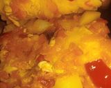 صورة لخطوة 3 من وصفة خبزة محشية 🥔🍅🫑🥚🧄🧀😋🌹🌹