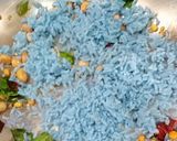 A picture of step 3 of Butterfly Pea Flower Healthy Lemon Rice.